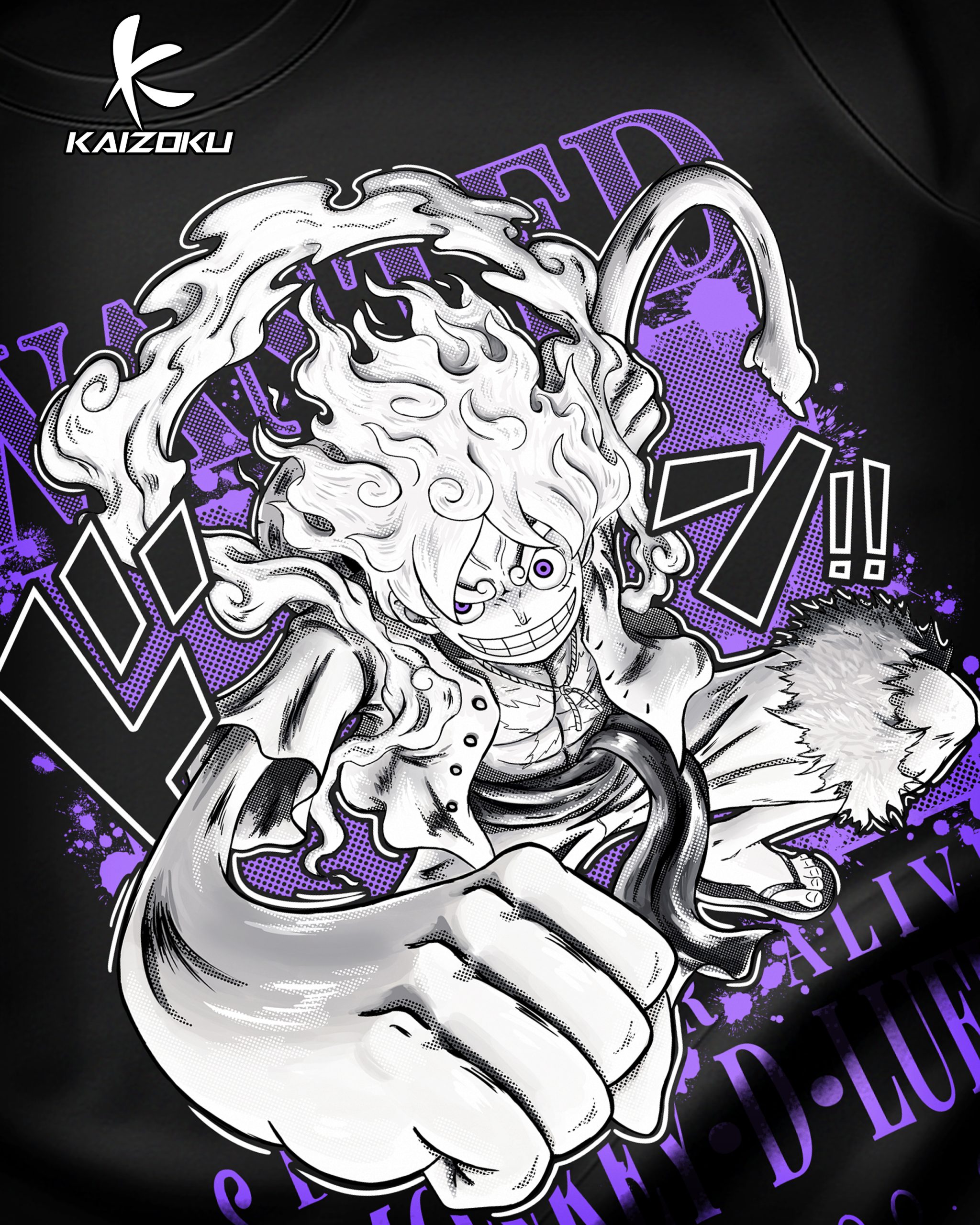 POLERA WANTED LUFFY - ONE PIECE - Imagen 2