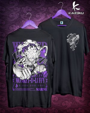 POLERA WANTED LUFFY REVERSE - ONE PIECE