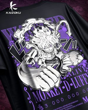 Alternative view of POLERA WANTED LUFFY REVERSE - ONE PIECE
